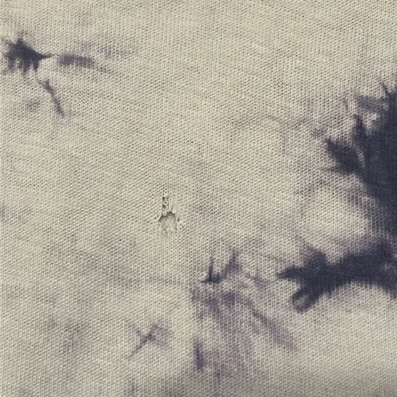 Vintage thrashed stussy large baggy tee, stained, torn, tie die blue - Picture 13 of 13